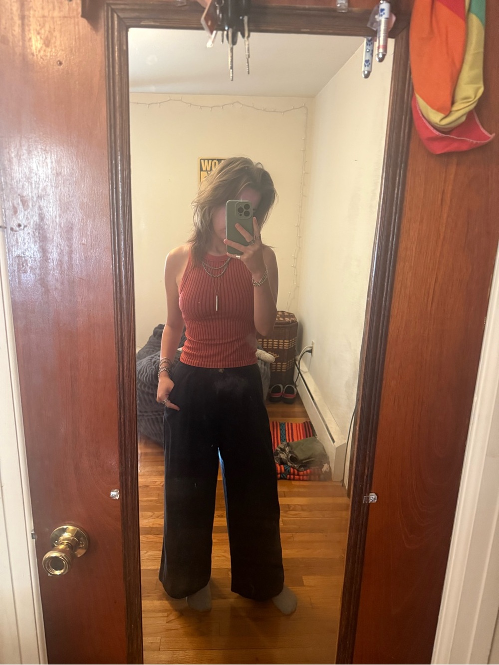 Forever 21 Wide-Leg High-Rise Work Trousers